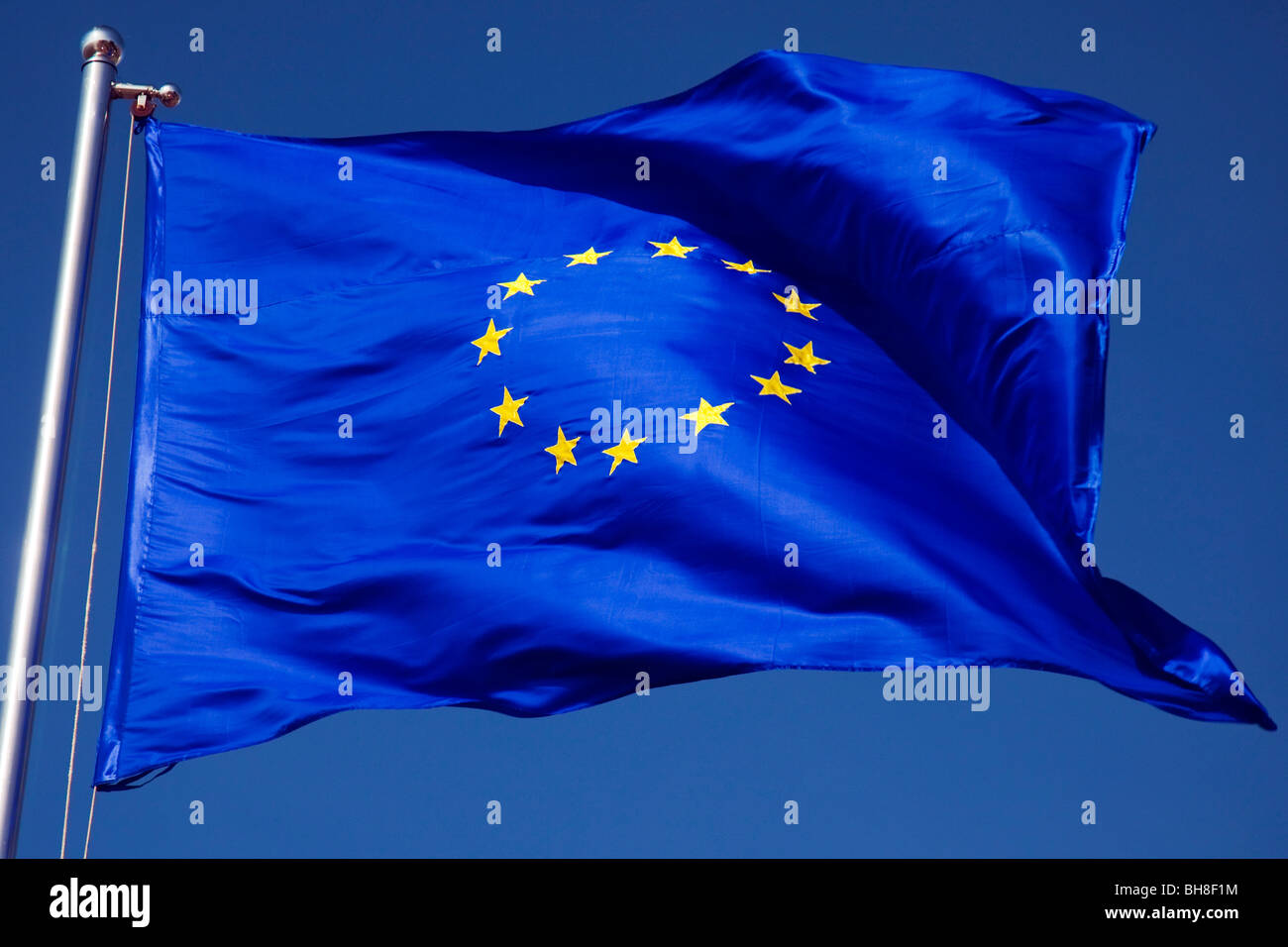 Bandiera dell'Unione europea Foto Stock