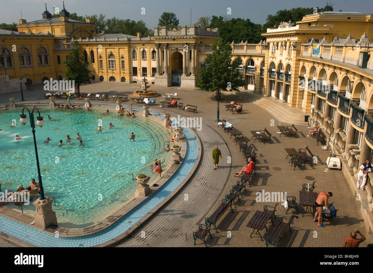 Budapest, Ungheria. Bagni Széchenyi Foto Stock