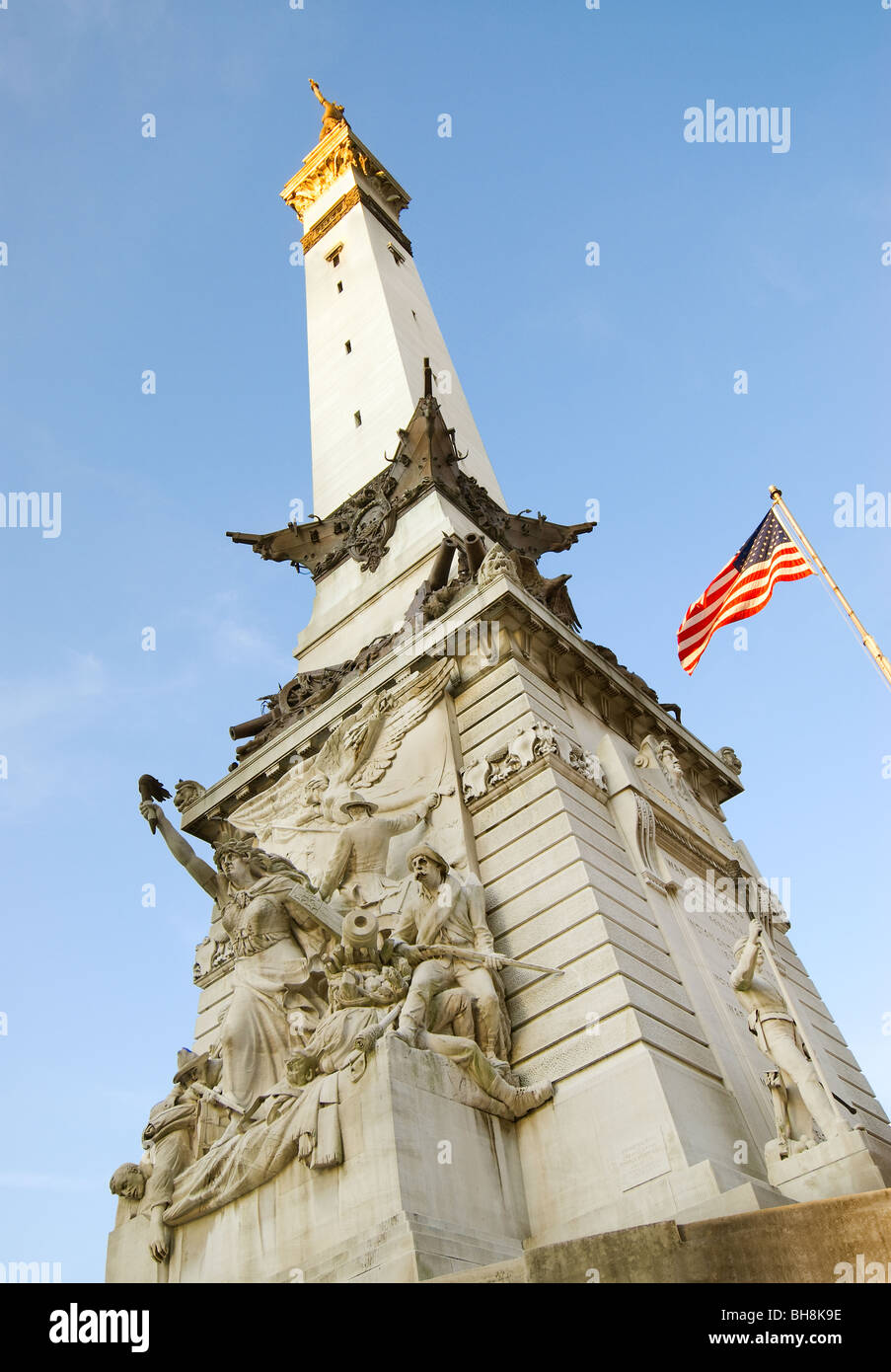 Soldati e marinai monumento, Indianapolis, Indiana Foto Stock