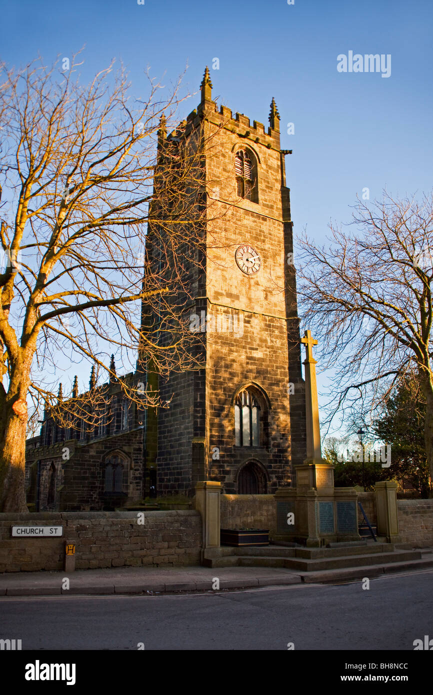 Penistone chiesa parrocchiale di St John's South Yorkshire England Regno Unito Foto Stock