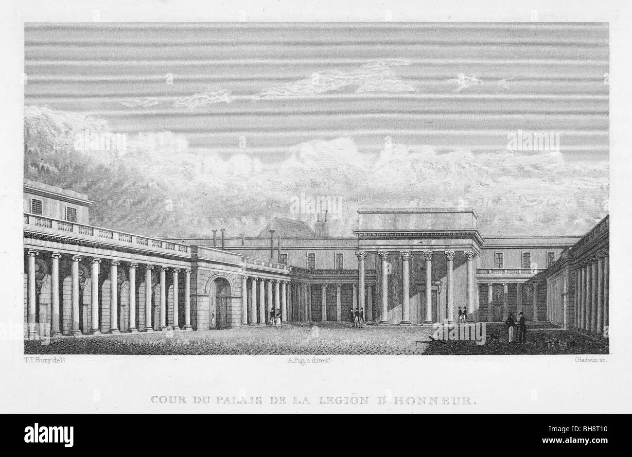 Corte del palazzo della Legione d Onore Foto Stock