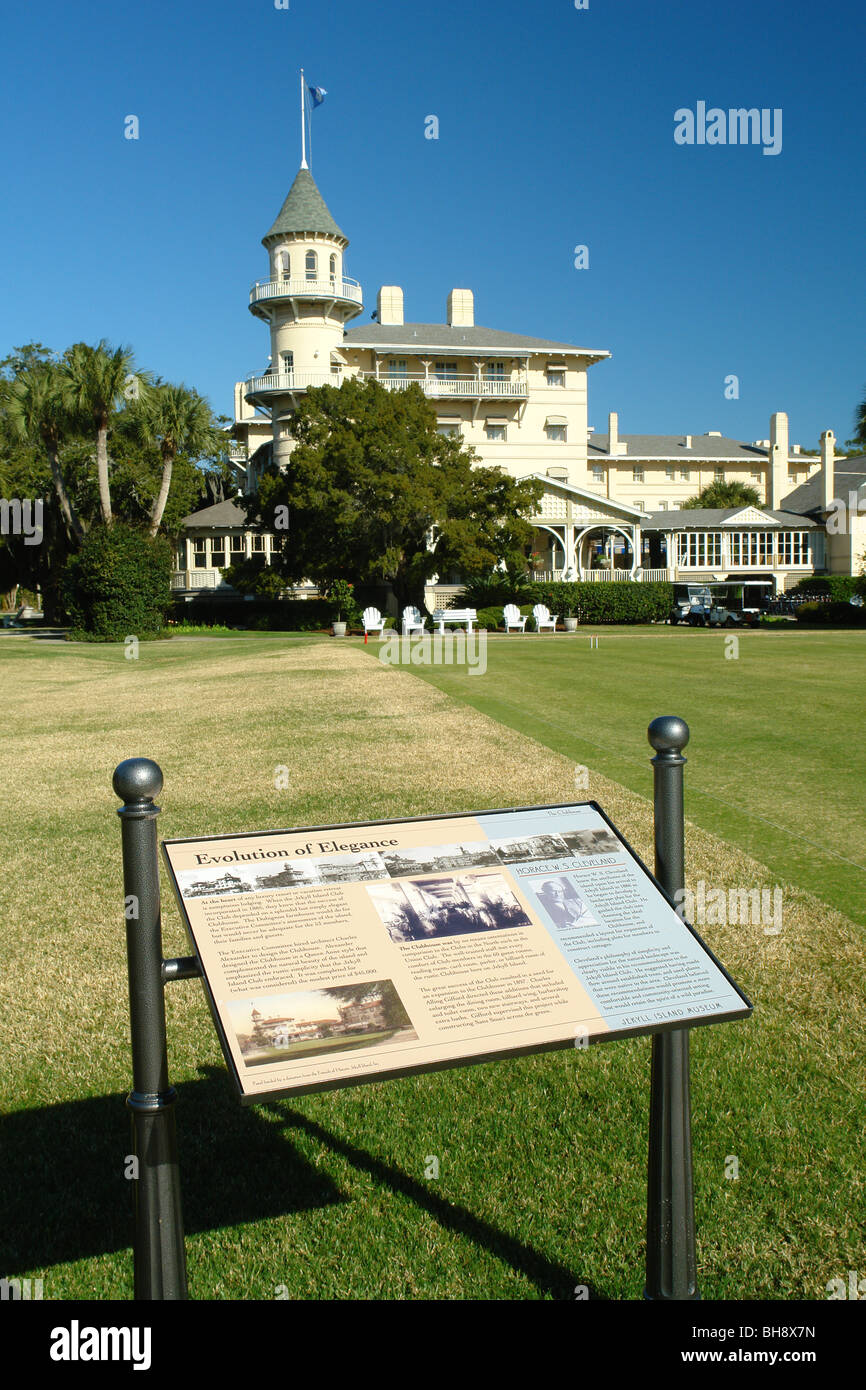 AJD64673, Jekyll Island, GA, Georgia, Golden Isles, Jekyll Island Club Foto Stock