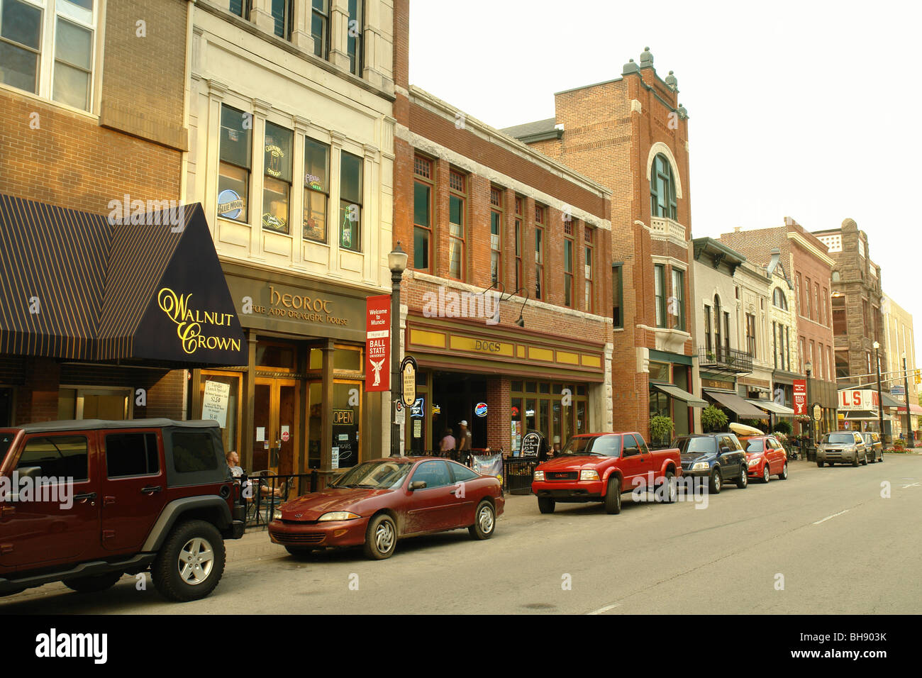 AJD64953, Muncie, Indiana, Downtown Foto Stock