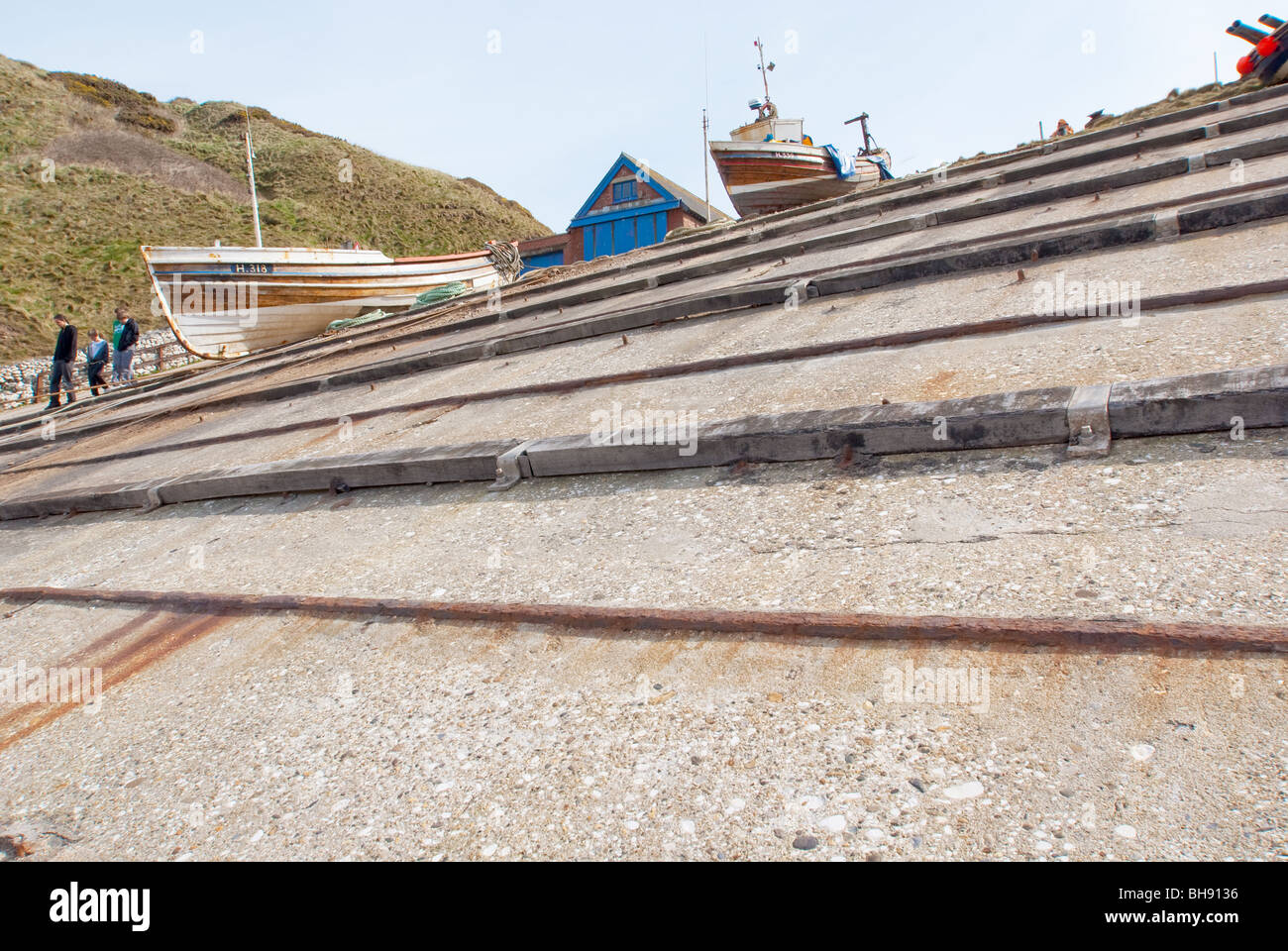 Atterraggio del nord vicino a Flamborough Head Foto Stock