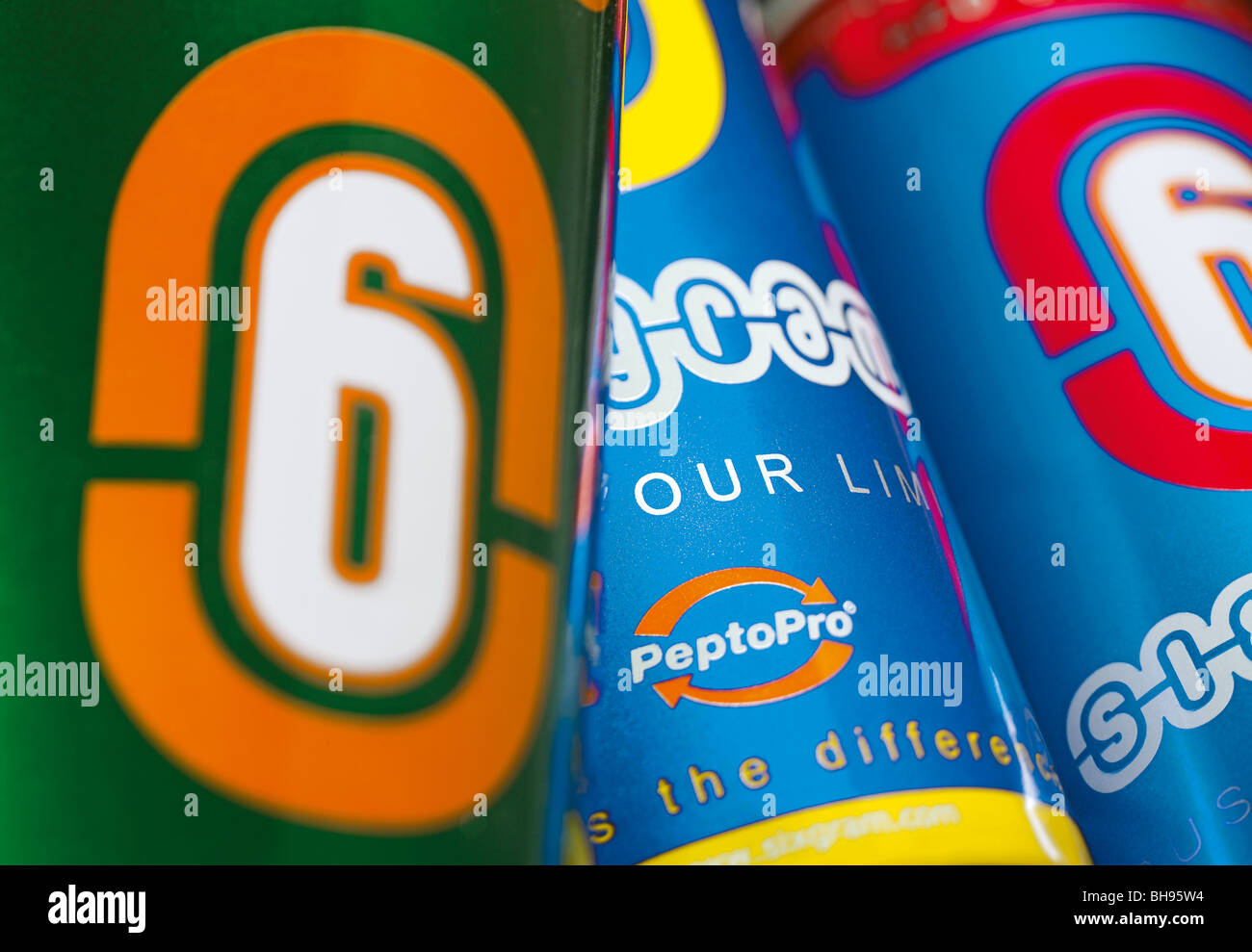 Le lattine in alluminio Foto Stock