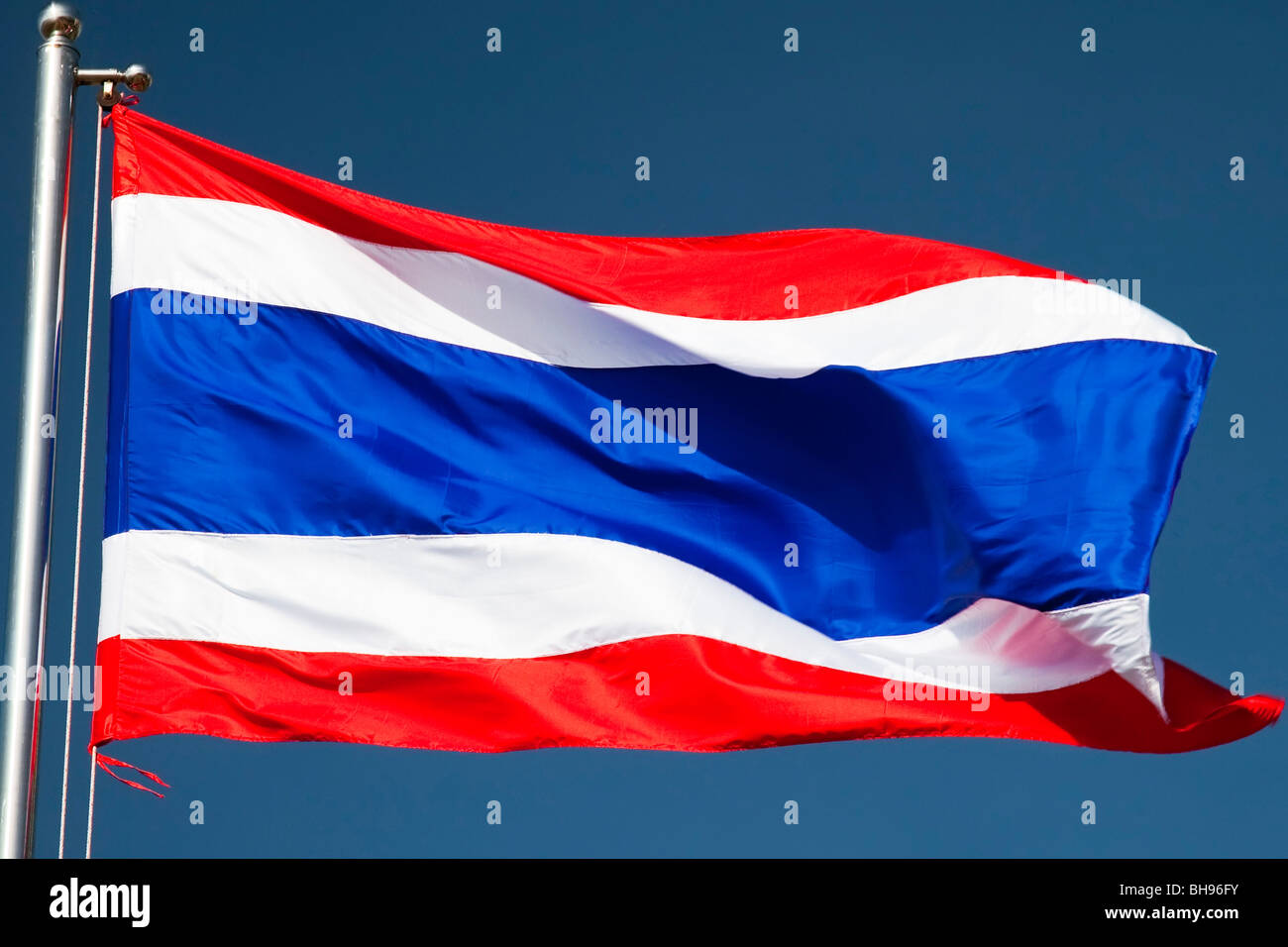 Bandiera della Thailandia Foto Stock