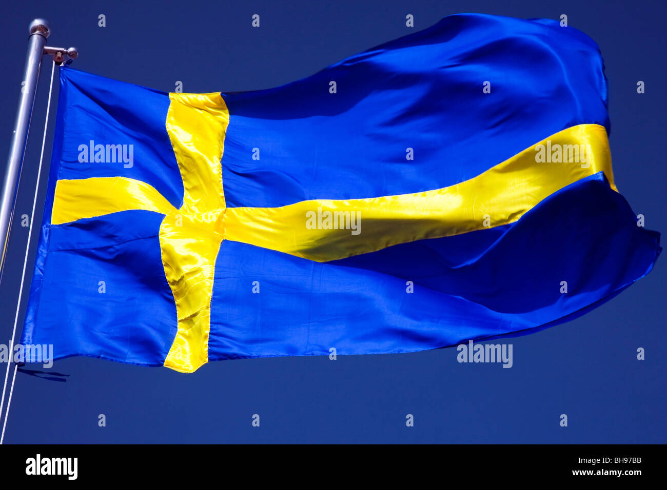 Bandiera della Svezia Foto Stock