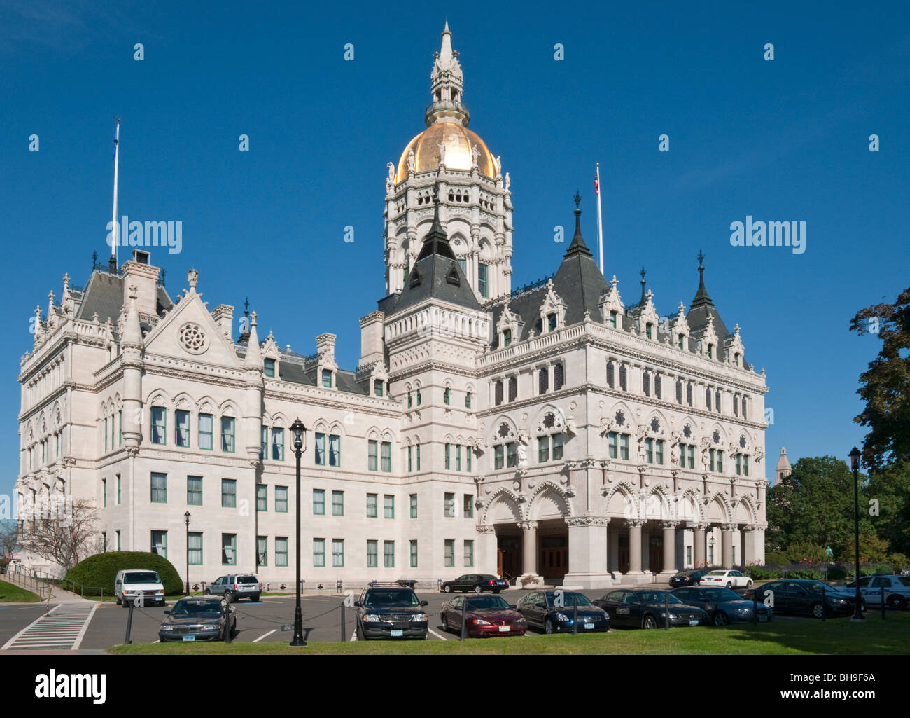 Hartford Connecticut State Capitol Edificio costruito 1879 Foto Stock