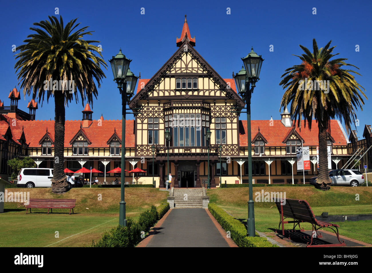 Rotorua Museo di arte e storia, Nuova Zelanda Foto Stock