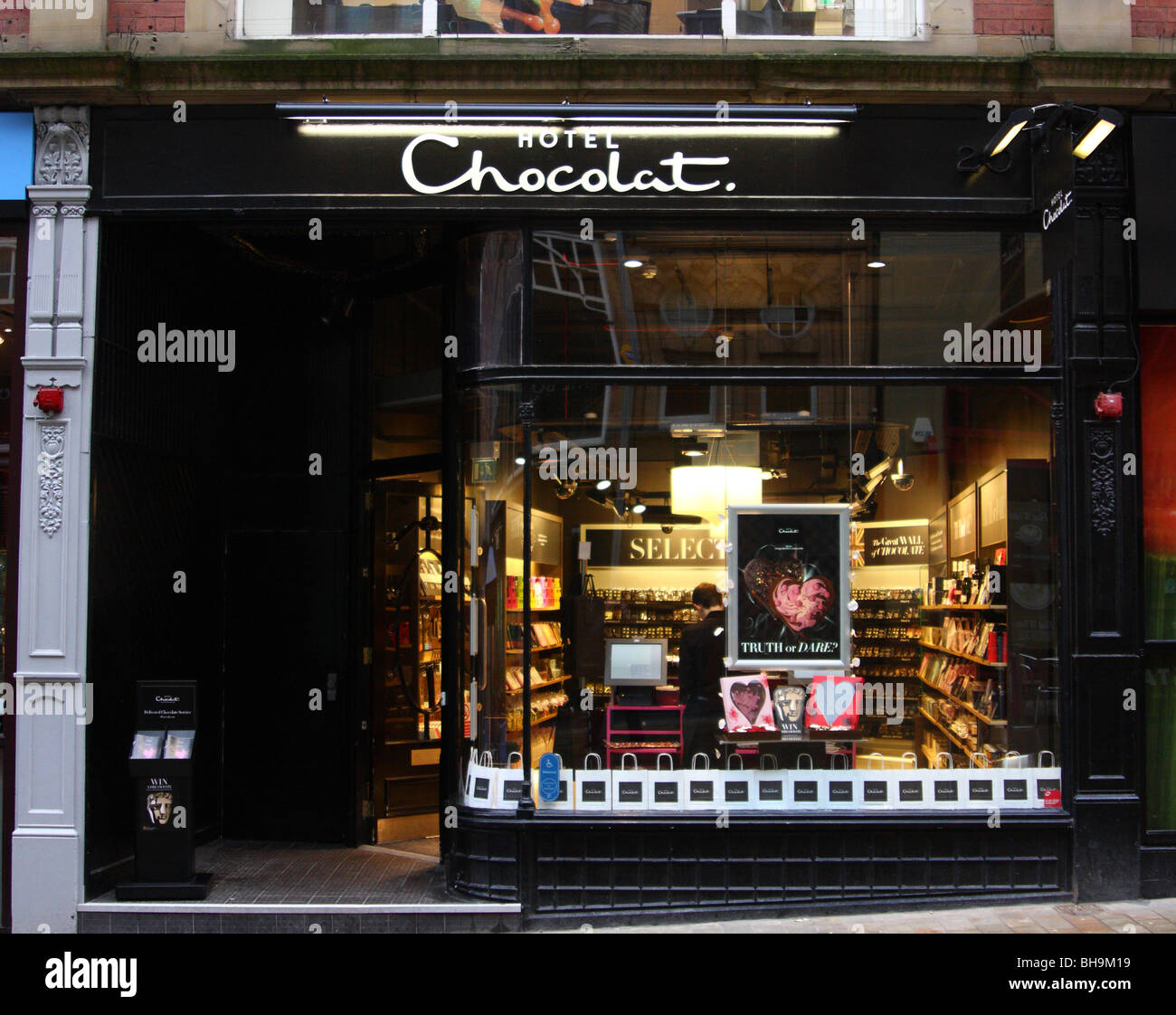 Hotel Chocolat retail outlet in Leeds, England, Regno Unito Foto Stock