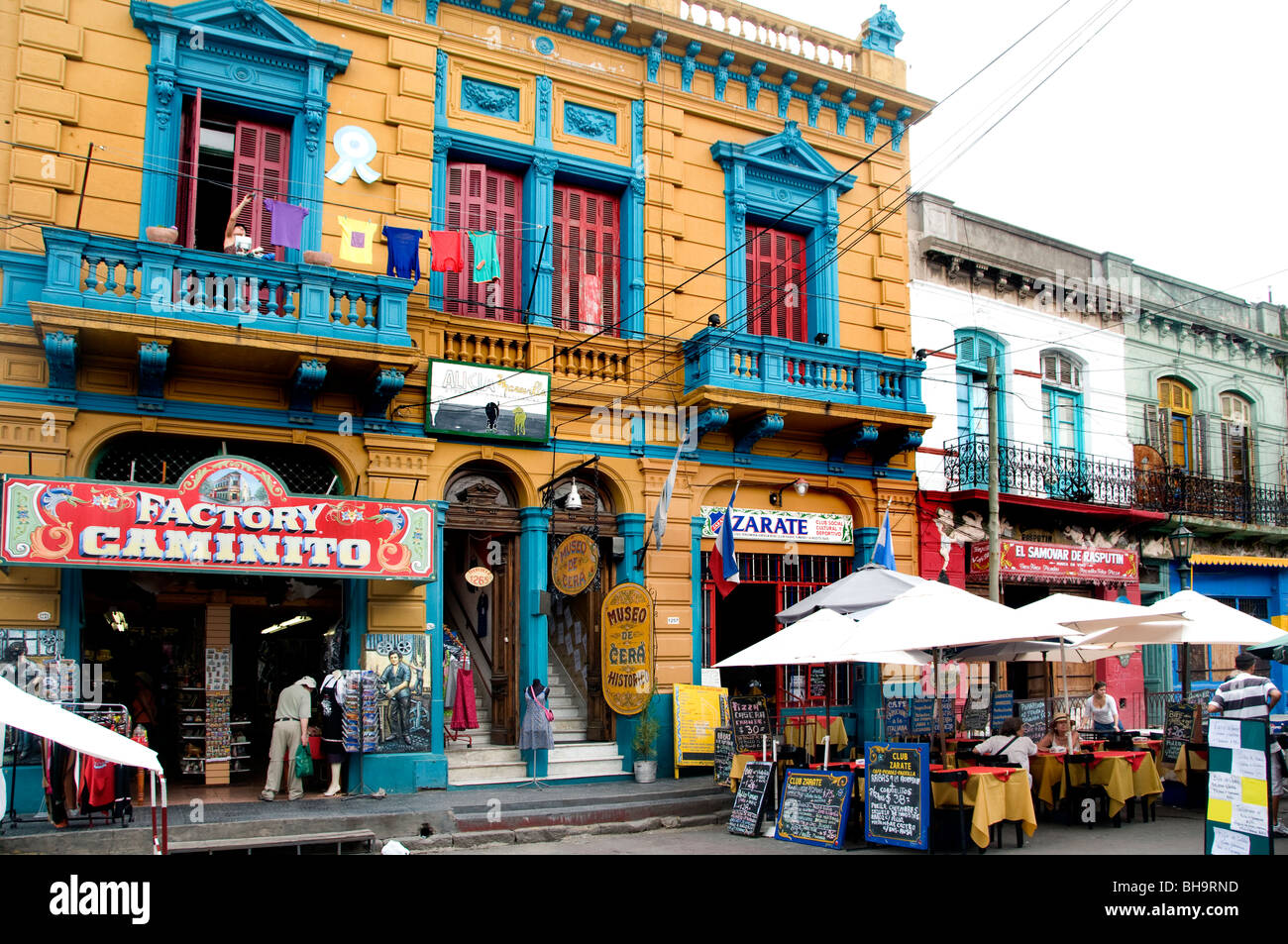 Buenos Aires Argentina La Boca El Caminito bar pub cafe ristorante city Foto Stock