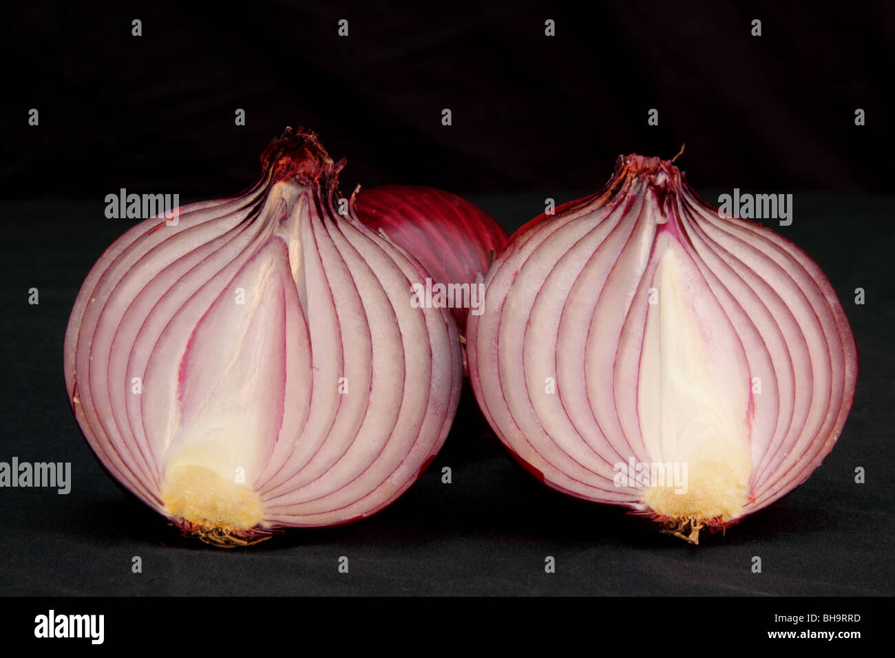 cipolle rosse Foto Stock