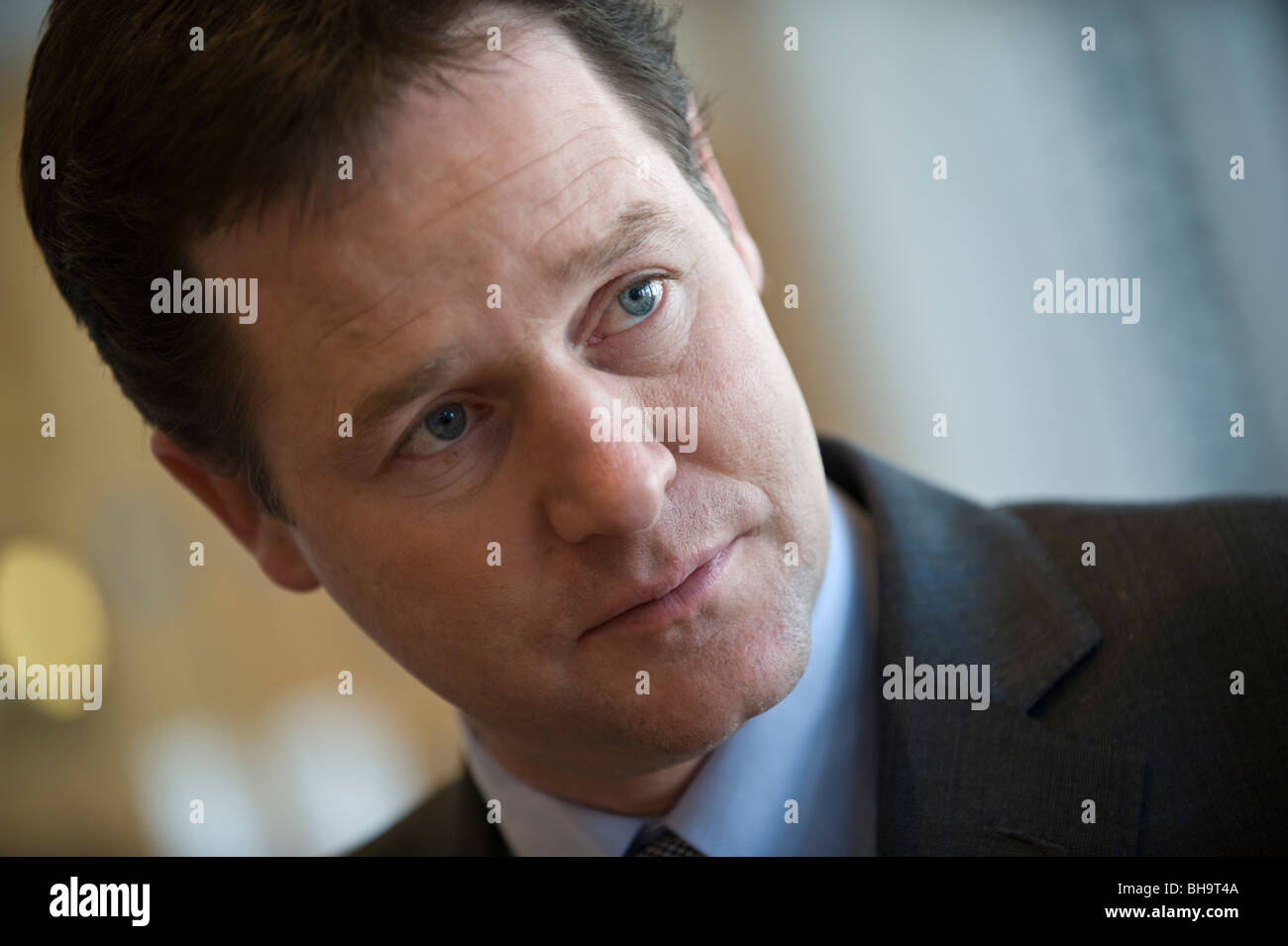 Nick Clegg MP leader del Partito europeo dei liberali democratici e membro del Parlamento di Sheffield Hallam Foto Stock