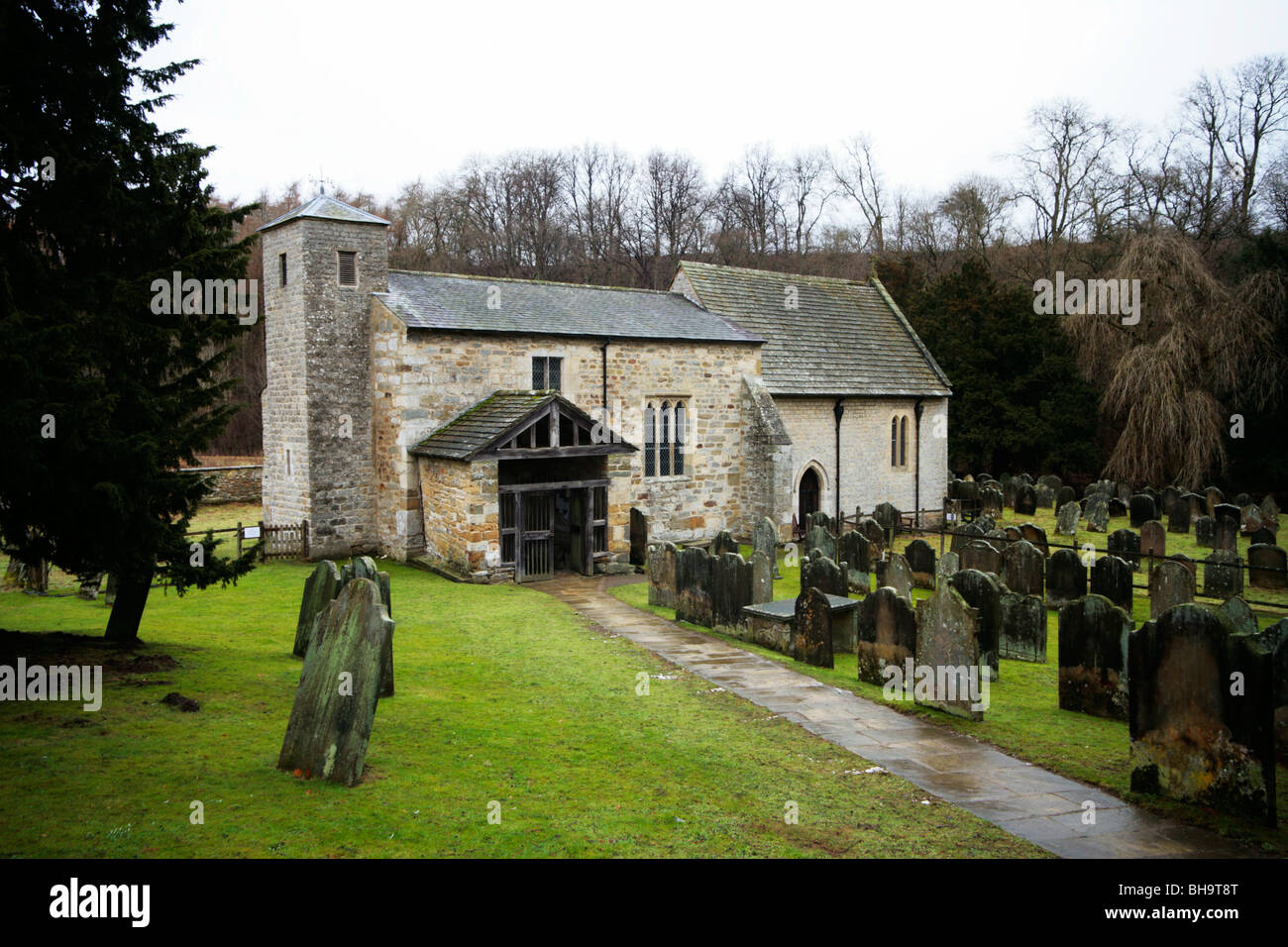 San Gregorio il Minster Chiesa, Kirkdale, North Yorkshire Foto Stock