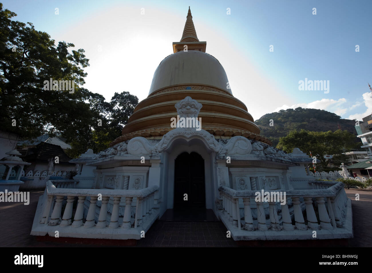Grotta buddista di Tempio a Dambula, Kandy, Sri Lanka Foto Stock
