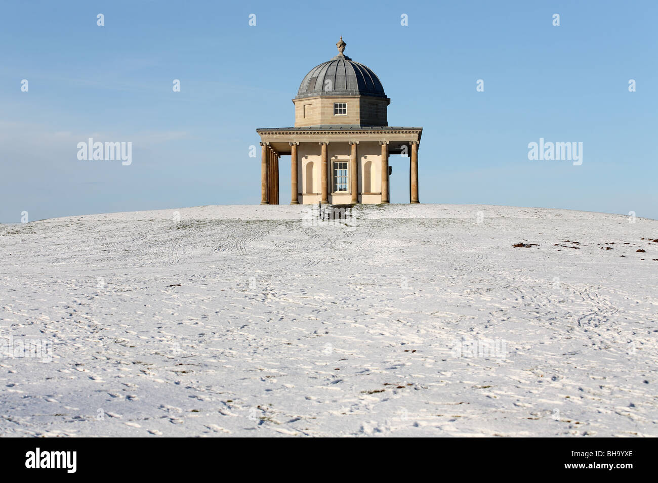 Il Tempio di Minerva, sul Hardwick Hall estate a Sedgefield, Co. Durham, England, Regno Unito Foto Stock