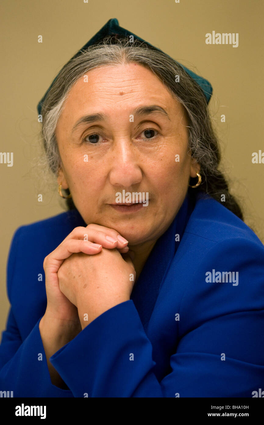 Attivista politico, Uighur leader e spokeperson Rebiya Kadeer Foto Stock