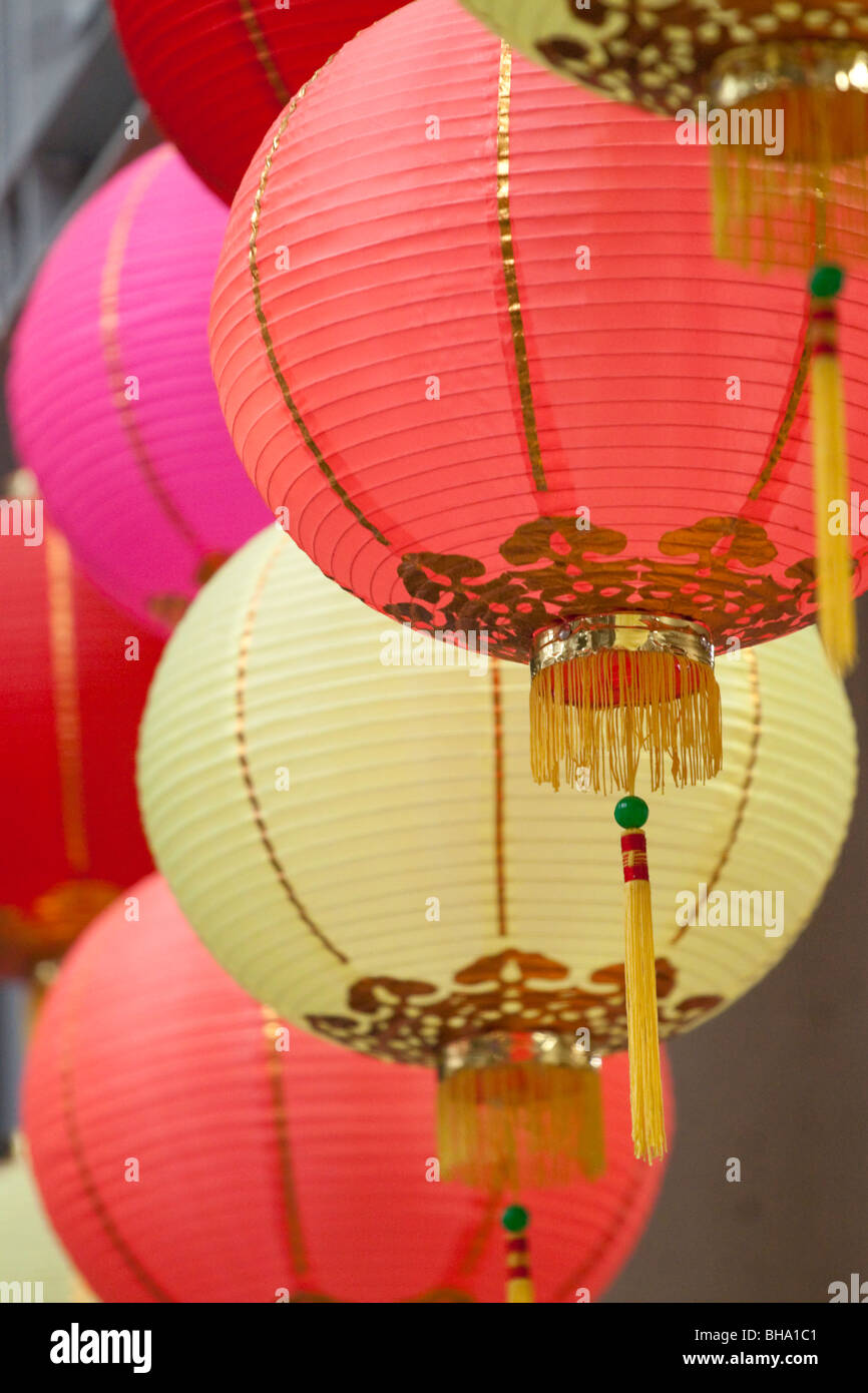 Anno Nuovo Cinese lanterne Foto Stock