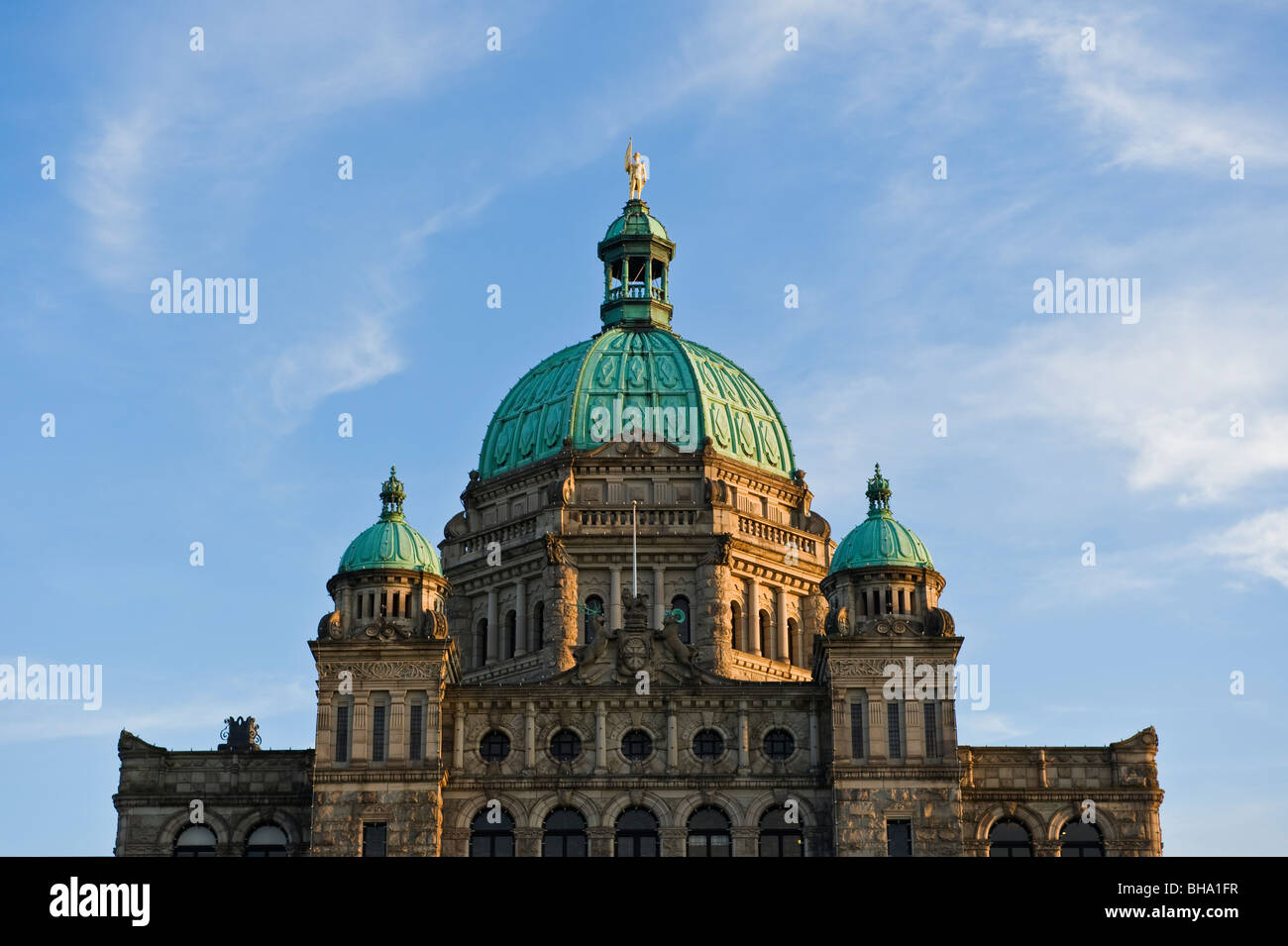Parliment Building, Victoria, isola di Vancouver, British Columbia, Canada Foto Stock