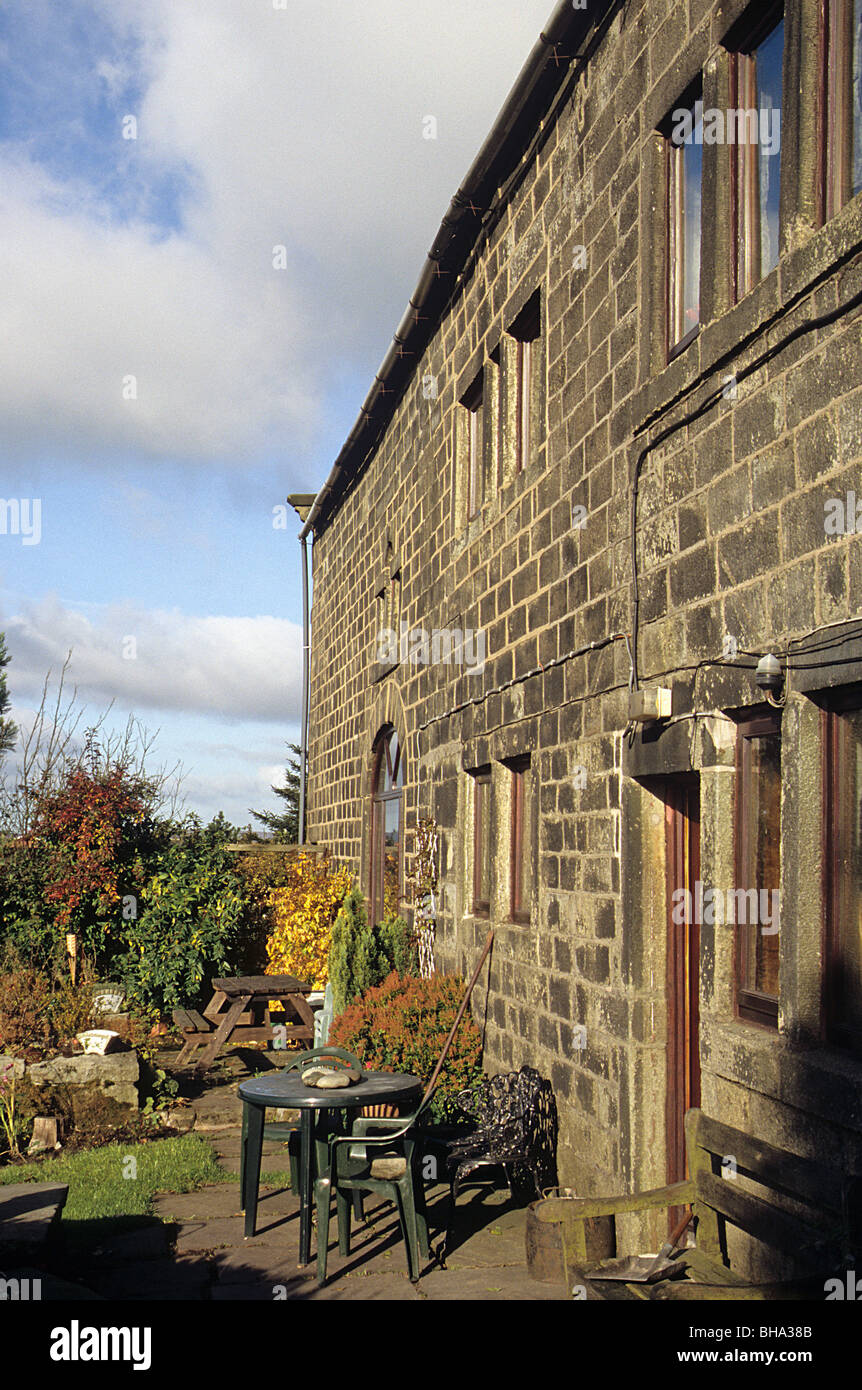 Latham fattoria, a Mori sopra Hebden Bridge, Yorkshire Foto Stock