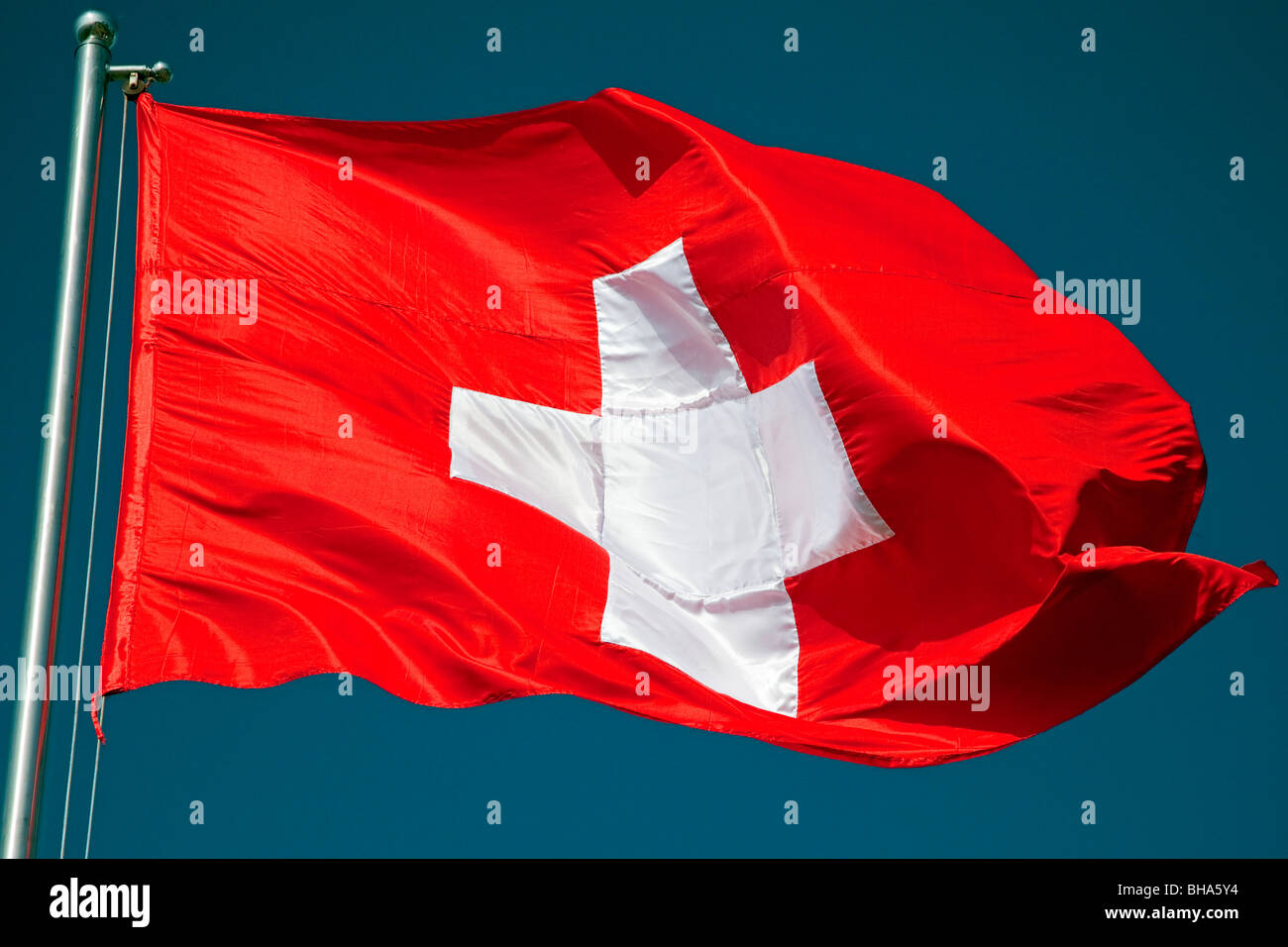 Bandiera della Svizzera Foto Stock