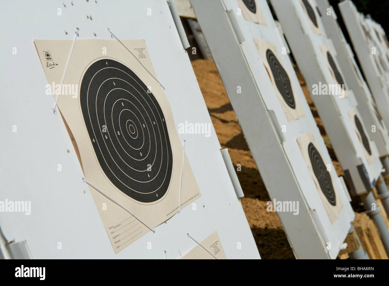 Le Olimpiadi di Londra 2012, fucile, target, tiro, Foto Stock