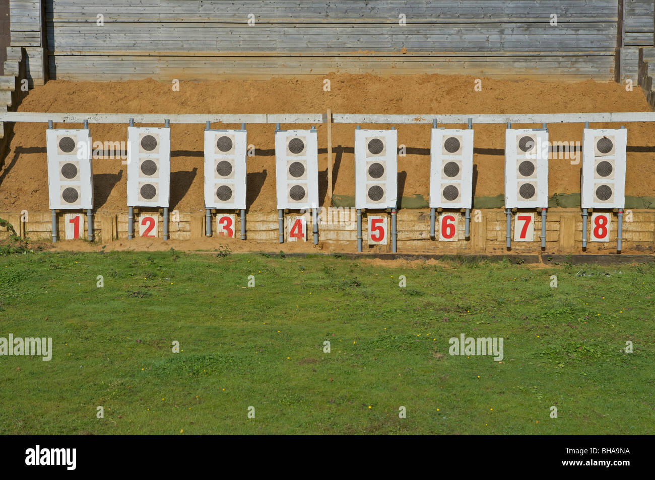 Le Olimpiadi di Londra 2012, fucile, target, tiro, Foto Stock