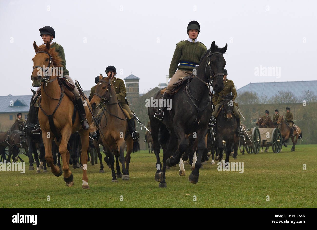 Re della truppa cavallo Royal Artillery esercito in Inghilterra Foto Stock