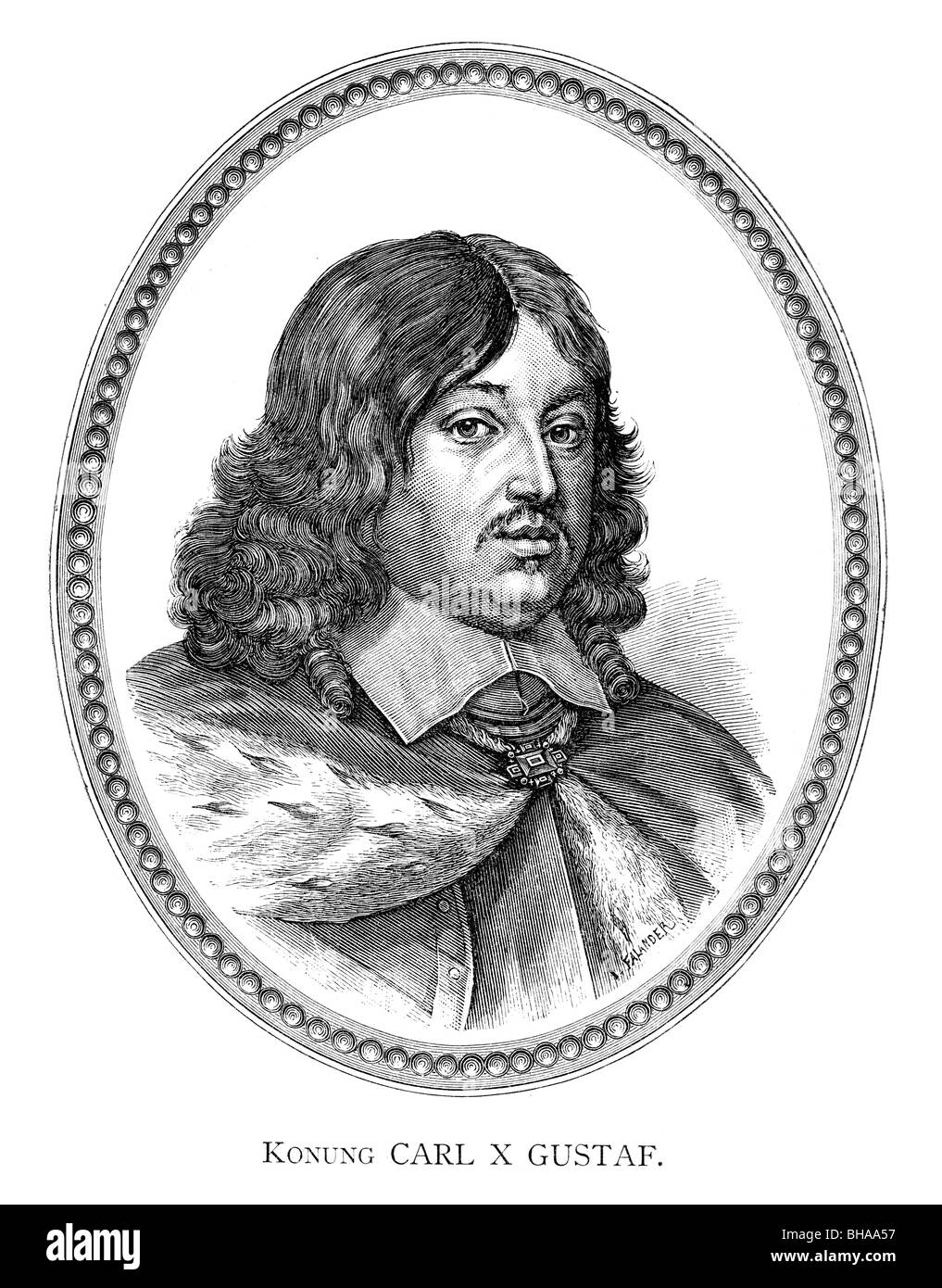 Carlo X Gustavo (Svedese: Karl Gustav X) (8 novembre 1622 - 13 febbraio 1660) era il re di Svezia dal 1654 fino alla sua morte. Foto Stock