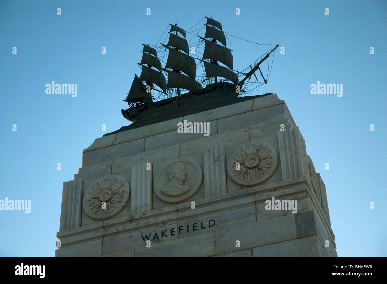 Pioneer memorial, Moseley Square, Glenelg, Adelaide, Australia del Sud Foto Stock