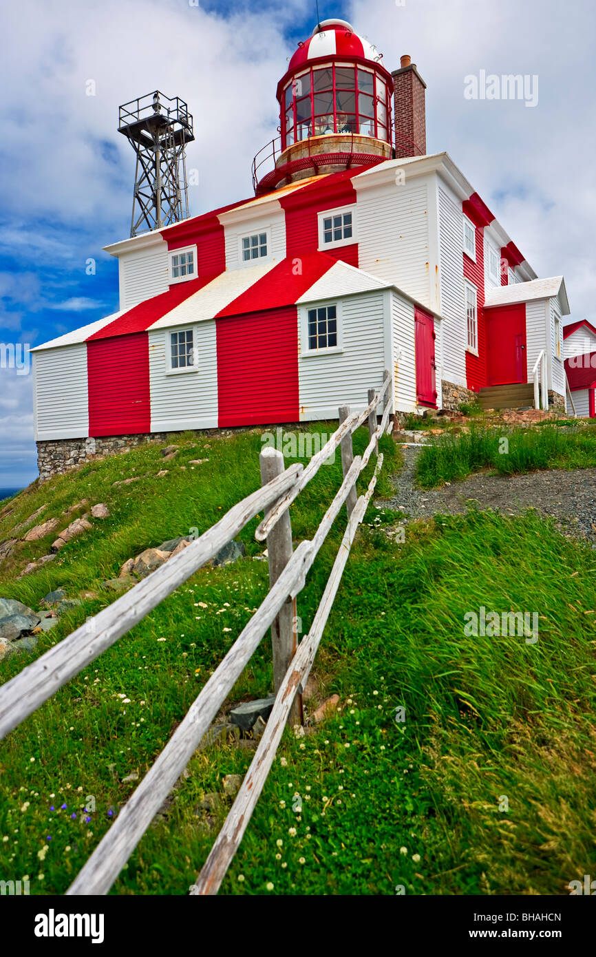 Cape Bonavista Faro, costruito nel 1843 e aperto ufficialmente come un sito storico nazionale il 9 agosto, 1978, Bonavista Peninsul Foto Stock