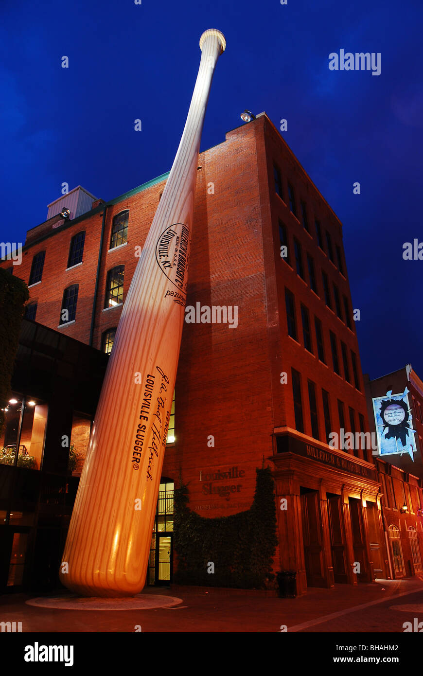 Big Bat, Louisville Slugger fabbrica, Louisville, KY Foto Stock