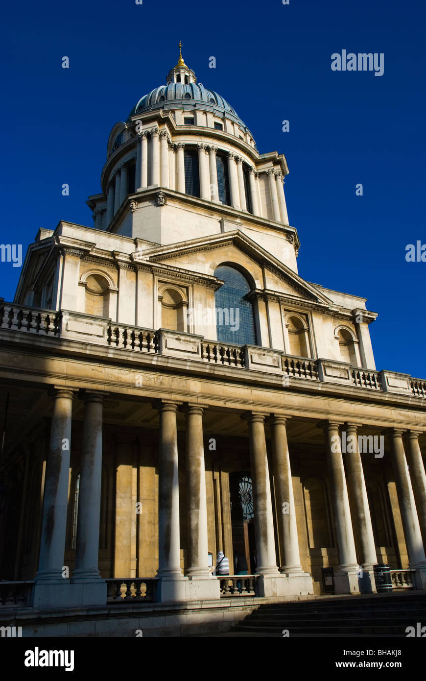 La Old Royal Naval College Chapel dei SS Pietro e Paolo Greenwich Londra Inghilterra Regno Unito Europa Foto Stock