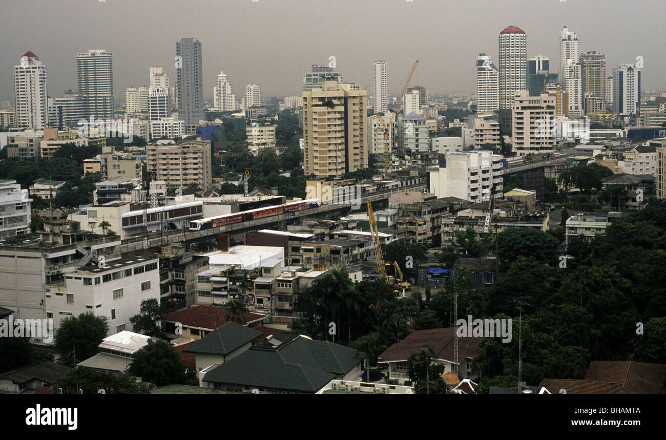 Lo skyline di Bangkok, Thailandia Foto Stock