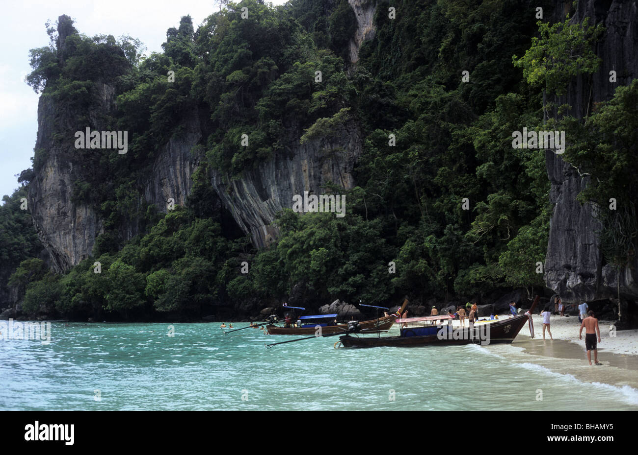 Paesaggio di Phi Phi Island in Phuket, Tailandia Foto Stock