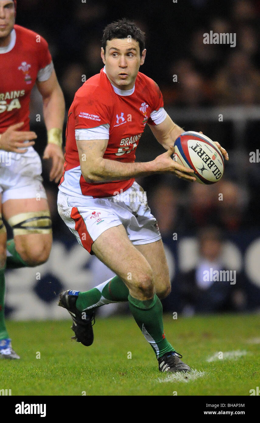STEPHEN JONES GALLES & LLANELLI SCARLETS TWICKENHAM Londra Inghilterra 06 Febbraio 2010 Foto Stock