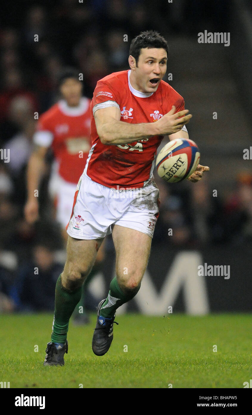 STEPHEN JONES GALLES & LLANELLI SCARLETS TWICKENHAM Londra Inghilterra 06 Febbraio 2010 Foto Stock