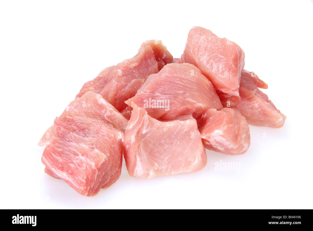 Schweinefleisch roh - carne di maiale materie 07 Foto Stock