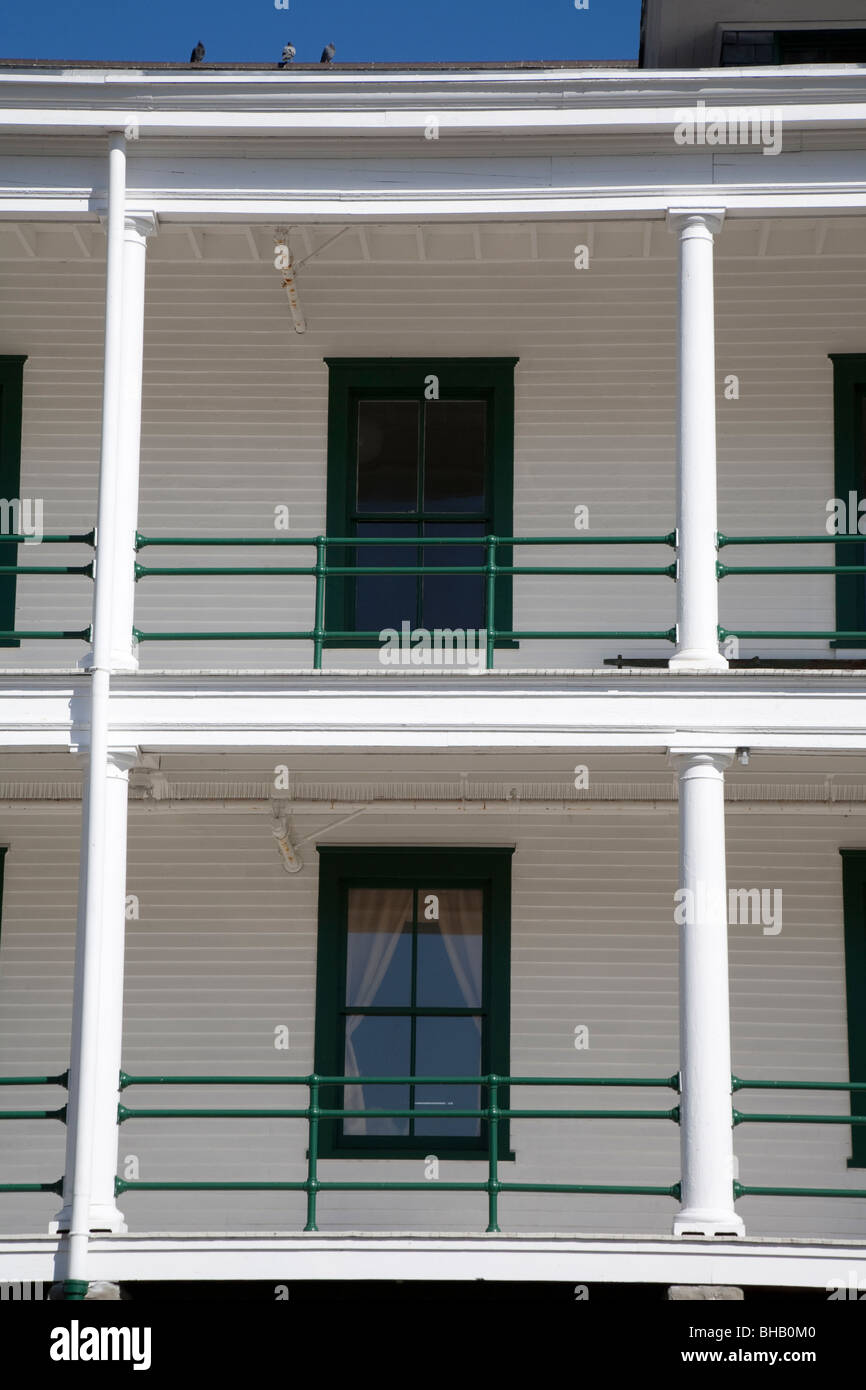 Cloe fino dei balconi di Fort Worden stato costa del Parco Museo di Artiglieria Port Townsend Olympic Peninsula Washington STATI UNITI D'AMERICA Foto Stock