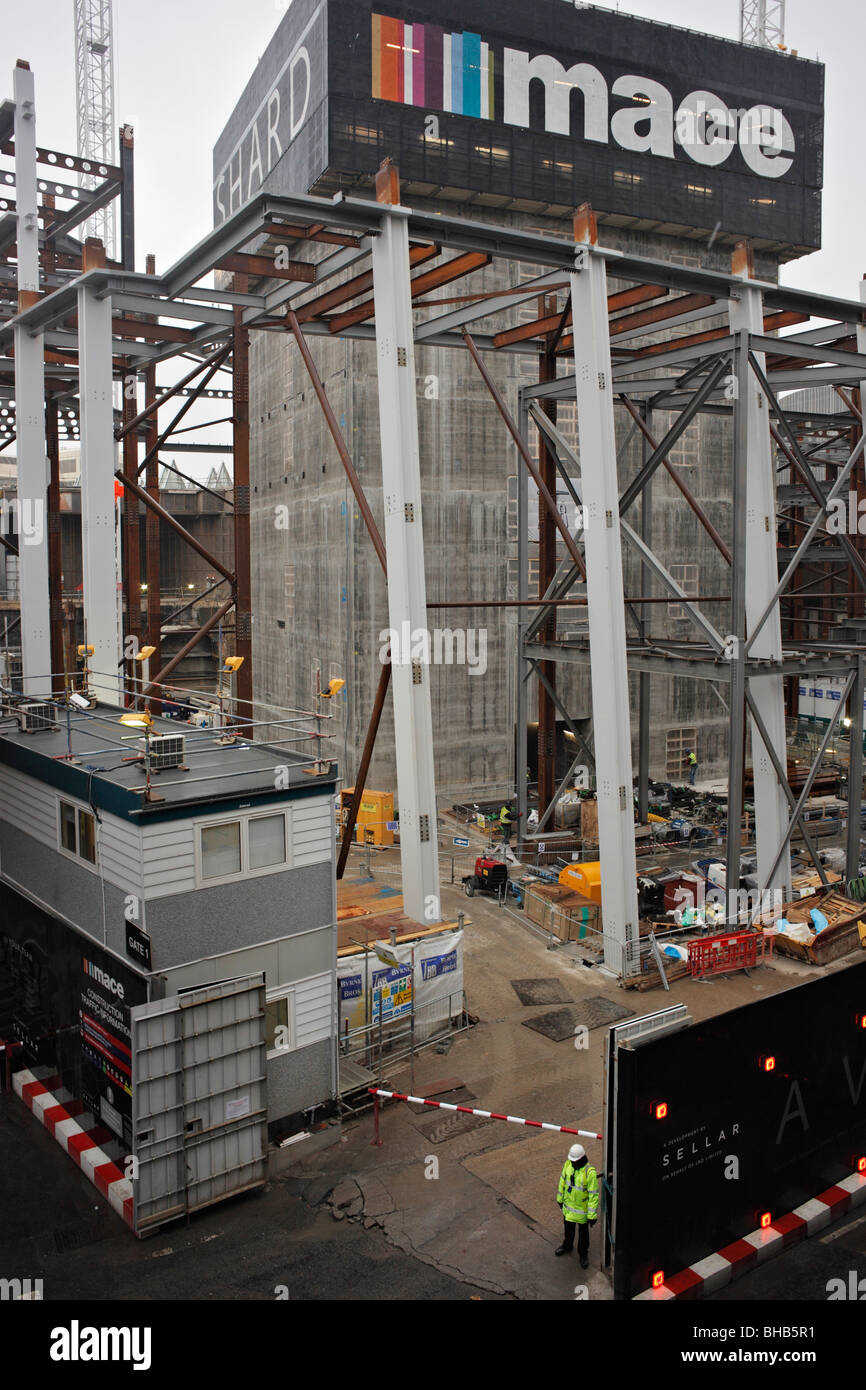 La Shard building site, Londra, Inghilterra, Regno Unito. Foto Stock