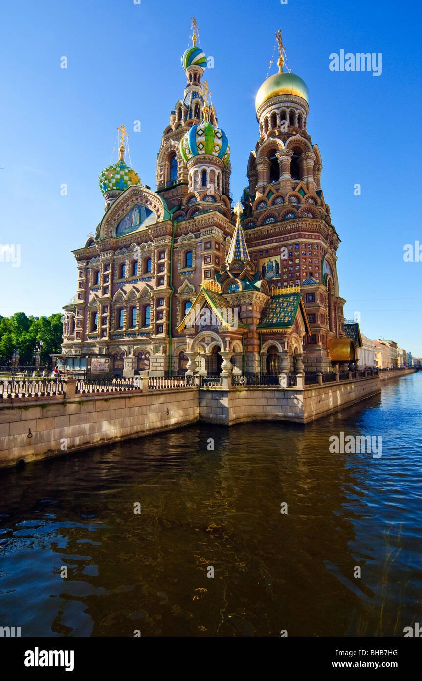 Chiesa del Salvatore sul Sangue versato (Khram Spas-na-krovi), San Pietroburgo, Russia Foto Stock