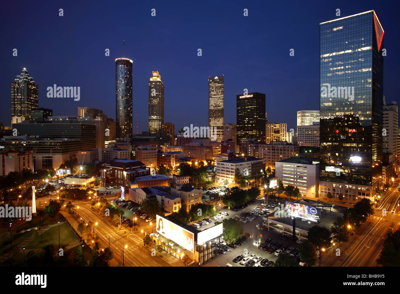 Downtown, Atlanta, Georgia, Stati Uniti d'America Foto Stock