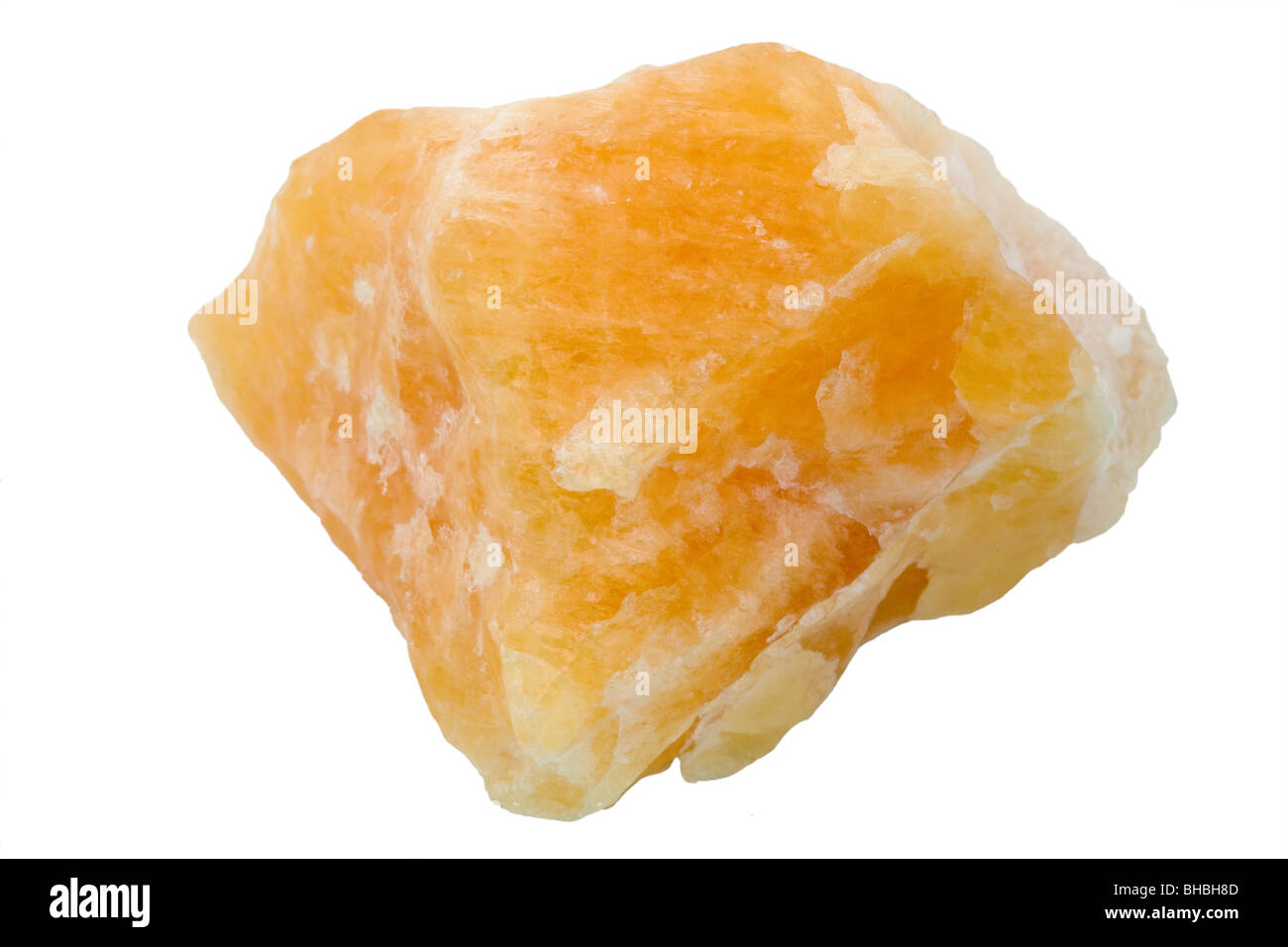 Calcite arancione Foto Stock