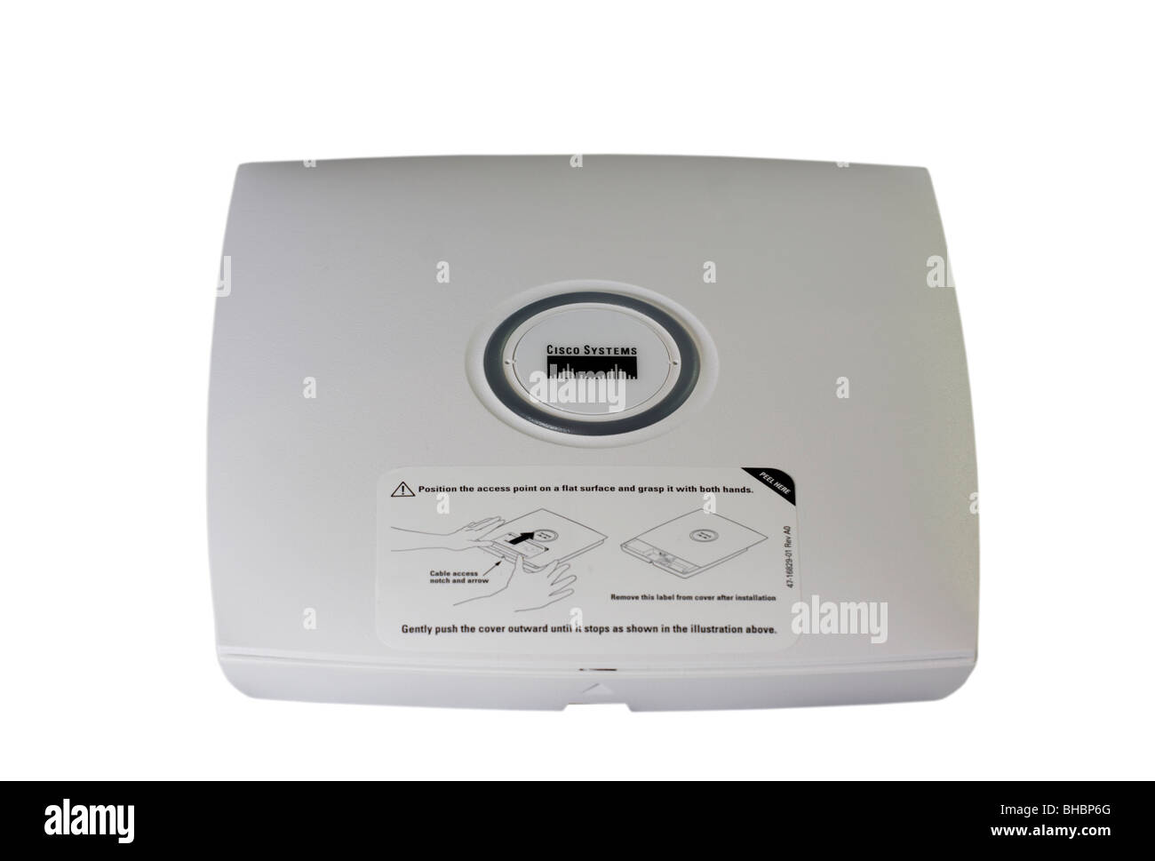 Aria CISCO router wireless isolato su bianco Foto stock - Alamy