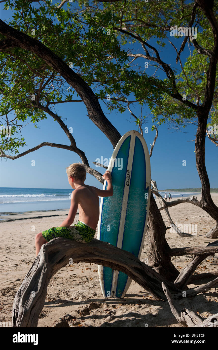 Surfer in Costa Rica, America Centrale Foto Stock