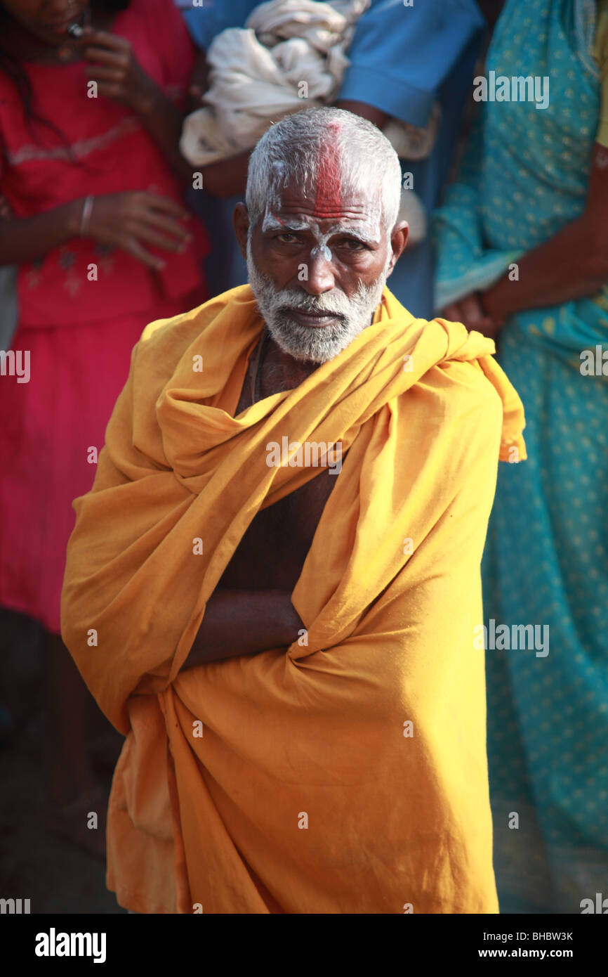 Indian pellegrino al festival Diwahli Foto Stock