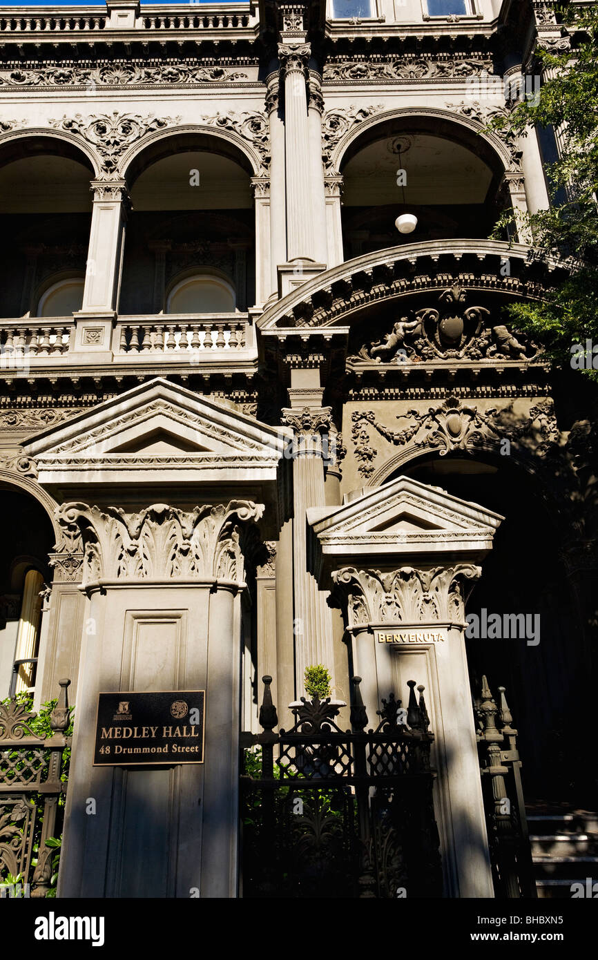 Architettura / un inizio di Victorian Italianamente mansion circa 1893 nel sobborgo di Carlton / Melbourne Victoria Australia. Foto Stock
