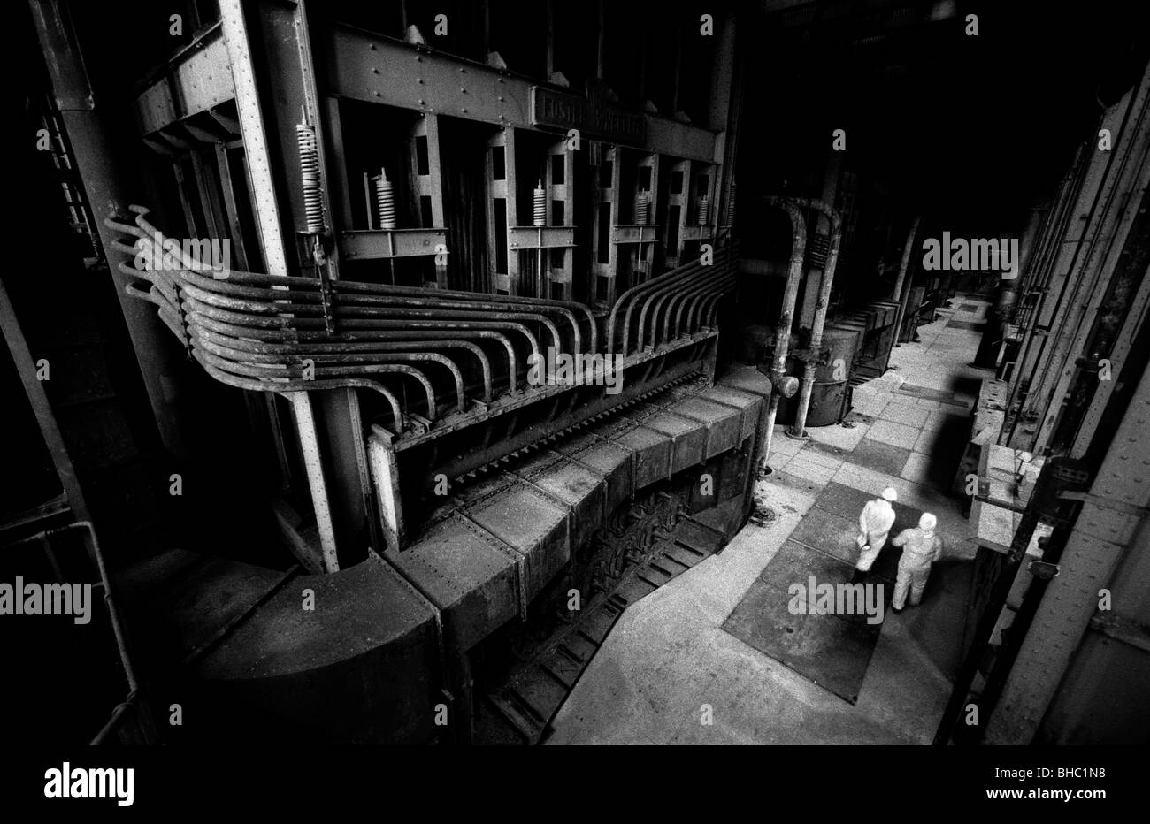 Bankside Power Station che mostra la massiccia Turbine Hall fotografato in alla fine degli anni novanta quando è stata l'annunzio che il Tate Mode Foto Stock