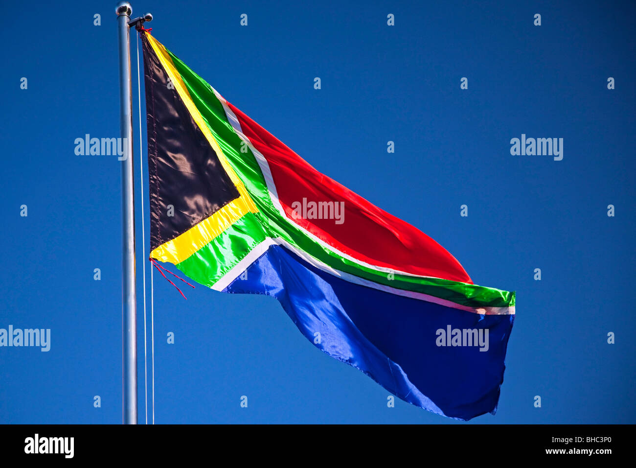 Bandiera del Sud Africa Foto Stock
