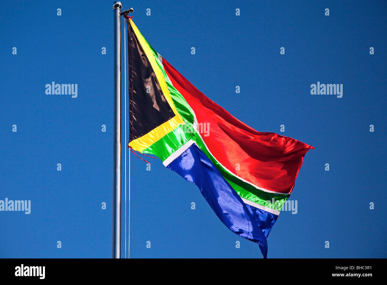 Bandiera del Sud Africa Foto Stock